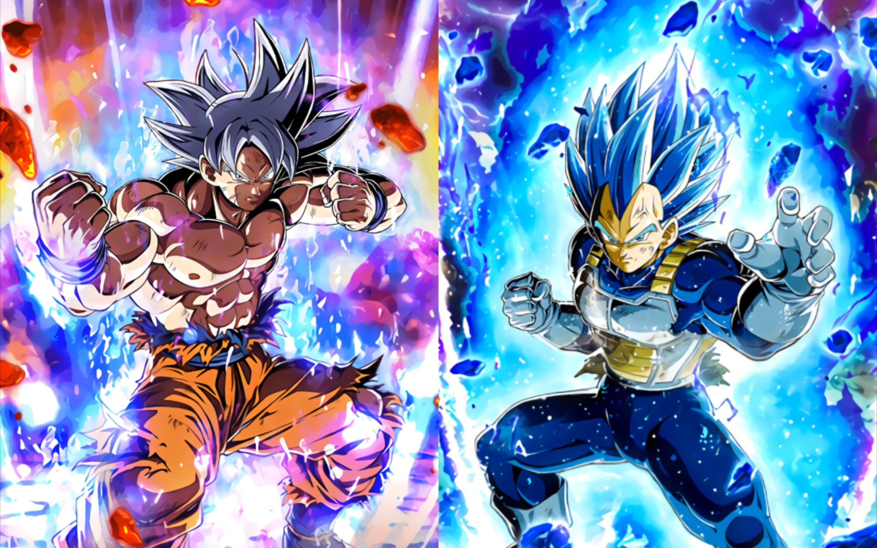 【龙珠爆裂大战】lr完全自在极意功孙悟空lr深蓝贝吉塔游戏画面与原