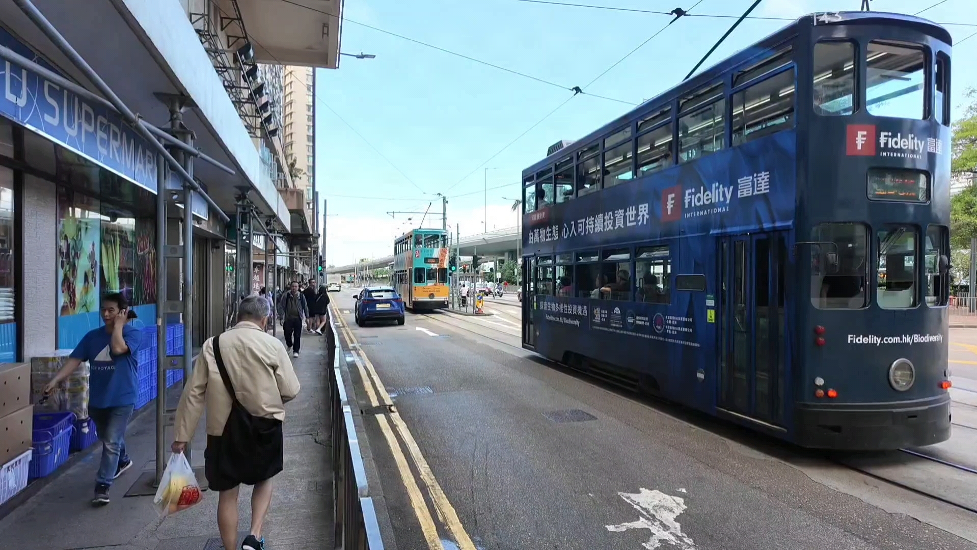 双层叮叮车!香港最便宜最古老的交通工具之一!