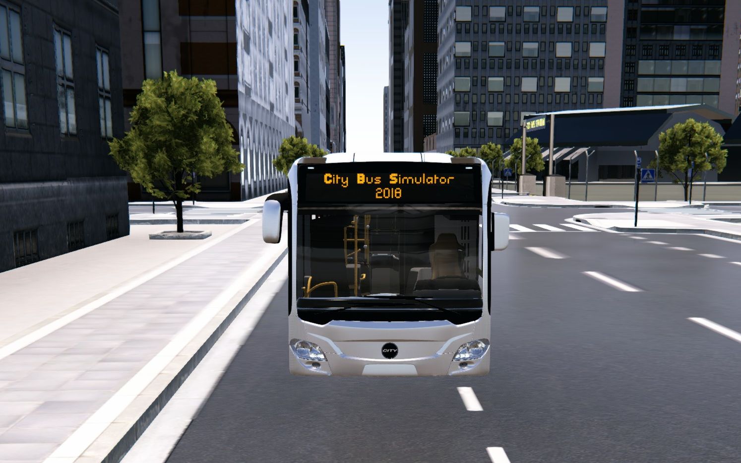 Steam游戏城市巴士模拟2018玩第一段路线,游戏英文名City Bus Simulator 2018单机游戏热门视频