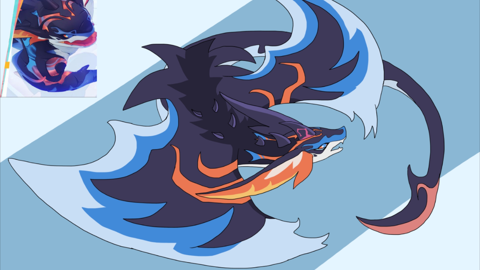 画了纳塔小龙进化型