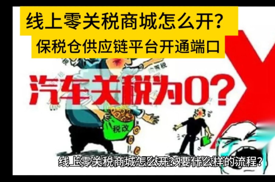 线上零关税商城怎么开?保税仓供应链平台开通即可#跨境电商 #海南 #创业 #干货分享哔哩哔哩bilibili