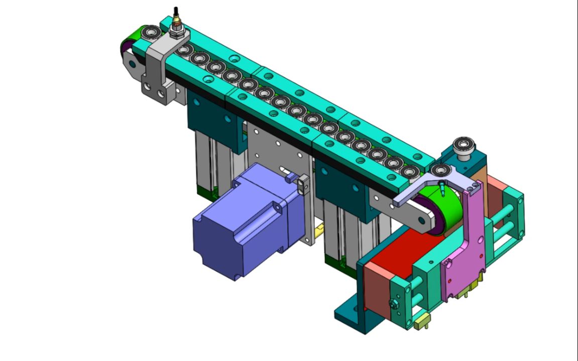 up主的机构课堂:轴承间歇式送料皮带输送机【金属接近开关的应用】