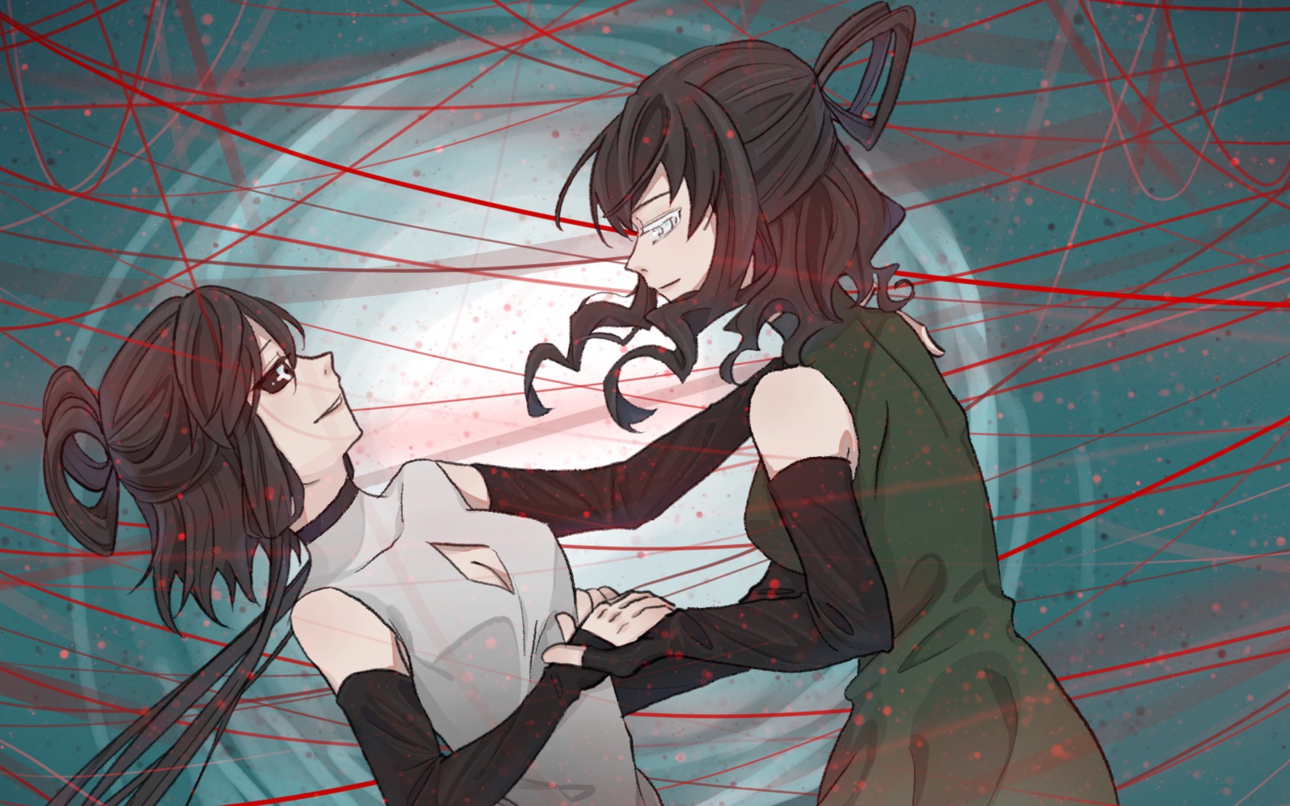 【绘画过程】宙埃黑卷黑同人