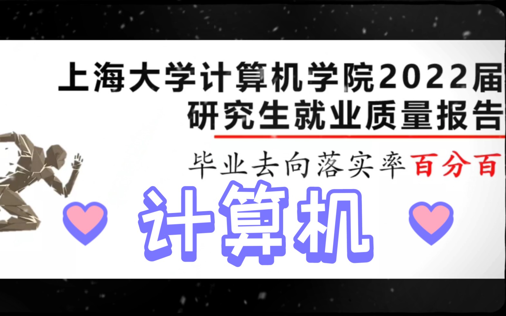 就业率100%!上海大学计算机22届研究生就业去向!哔哩哔哩bilibili