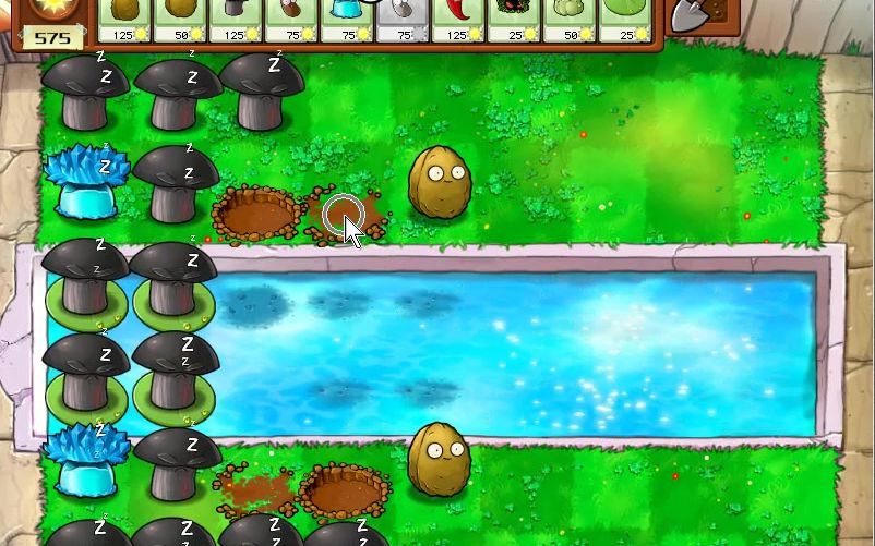 坚不可摧中的末日菇弹坑可以在种植时间恢复吗?_植物大战僵尸_演示