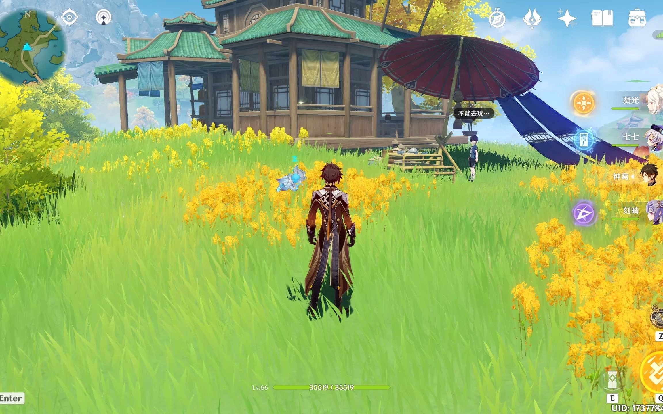 原神 碧水源 狄华洲 仙灵和阴间挖掘宝箱,附近山上还有个火法师,打完