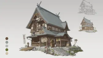超级基础的Maya古风场景建模课来了 从零教你古代房子模型