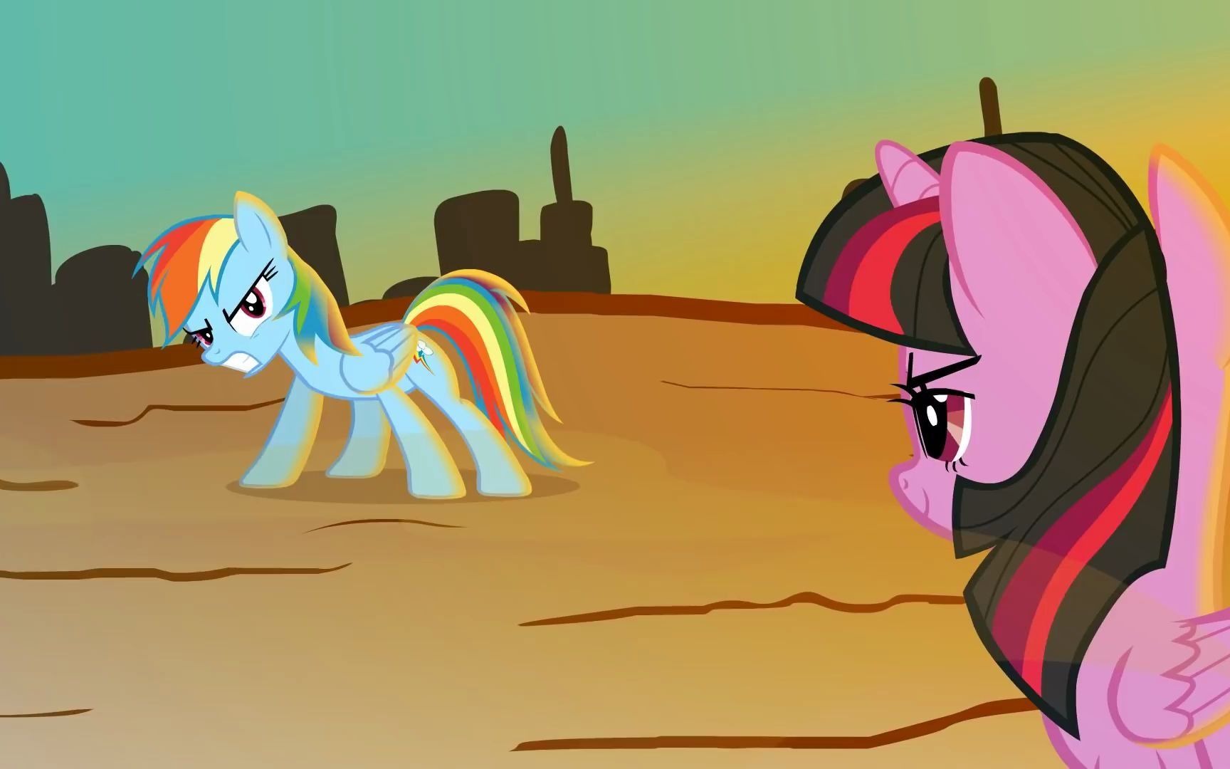 twilightsparkleandrainbowdashfighttoattackontitanmusic云宝黛西和