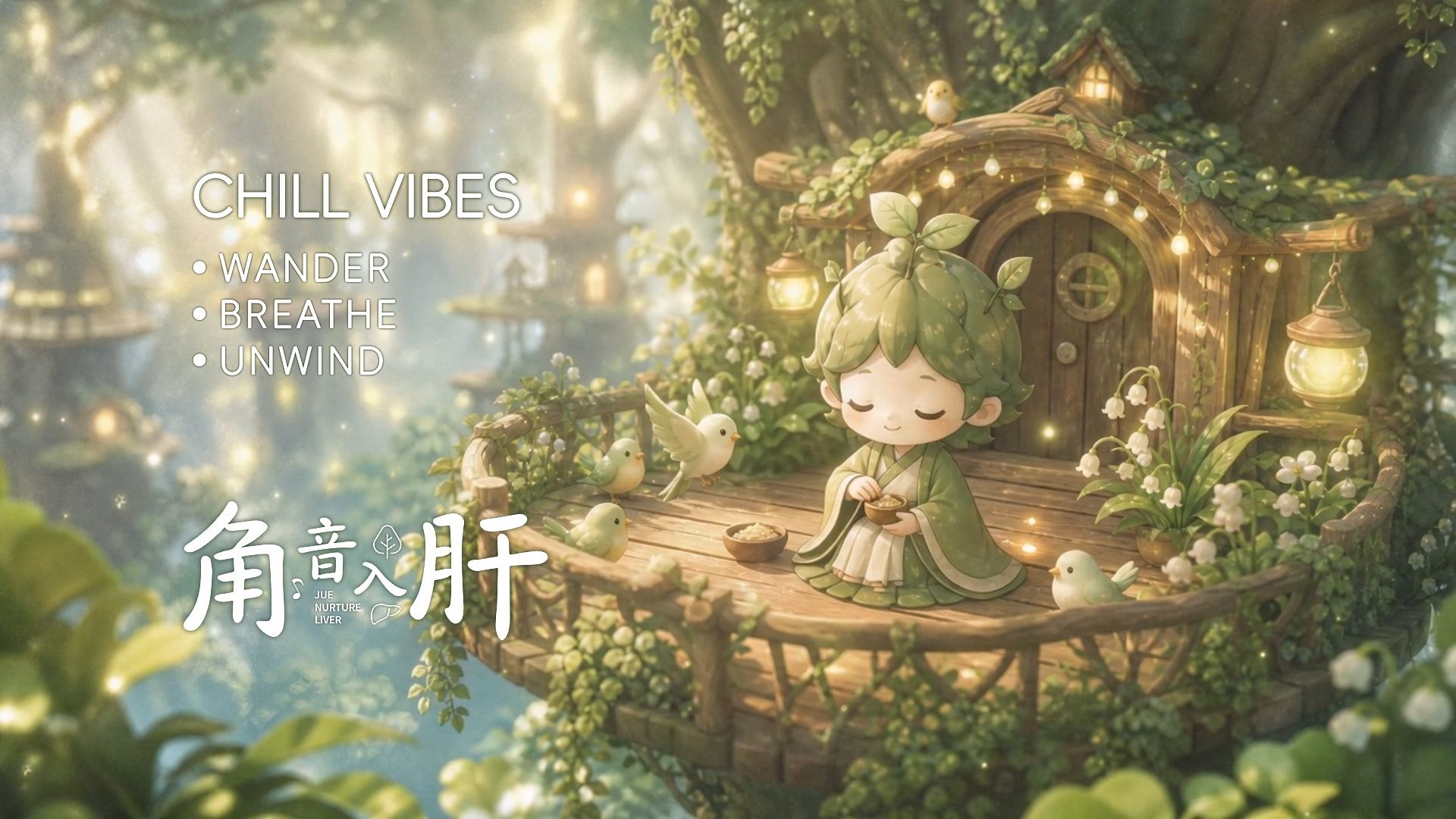 ?角调【纯音乐+鸟鸣声｜Playlist】轻盈【寻一处安心角落】舒缓背景音乐【纯音乐｜BGM】白噪音【独处｜30分钟｜倒计时】
