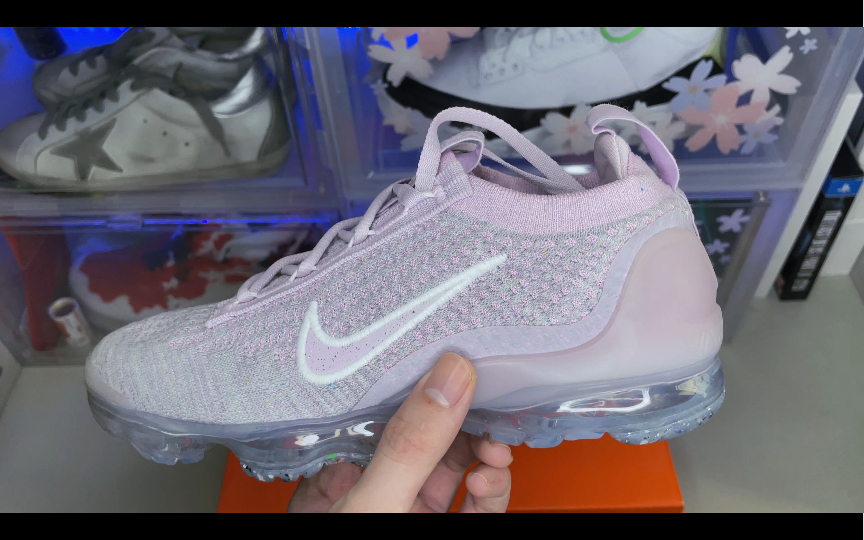 「全掌外露气垫跑鞋还有人喜欢不?」镂空气垫跑鞋Nike Air Vapormax Flyknit 2021 淡粉 女款哔哩哔哩bilibili