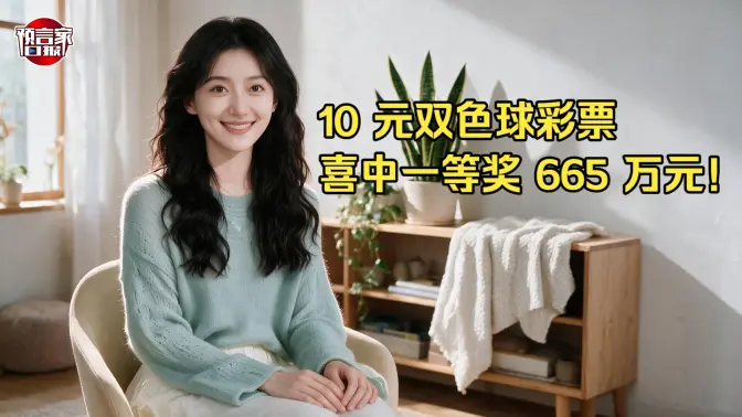 10元双色球喜中一等奖665万元