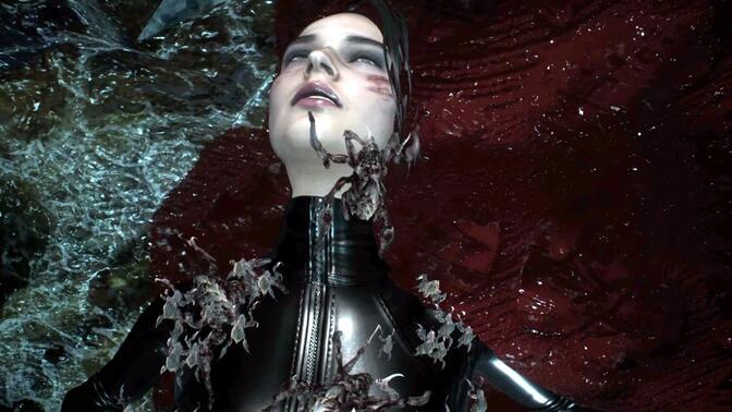 生化危机3 黑色紧身吉尔被虫抱脸