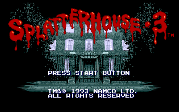 md世嘉sega自制通关流程腐尸之屋3鬼屋3splatterhouse3