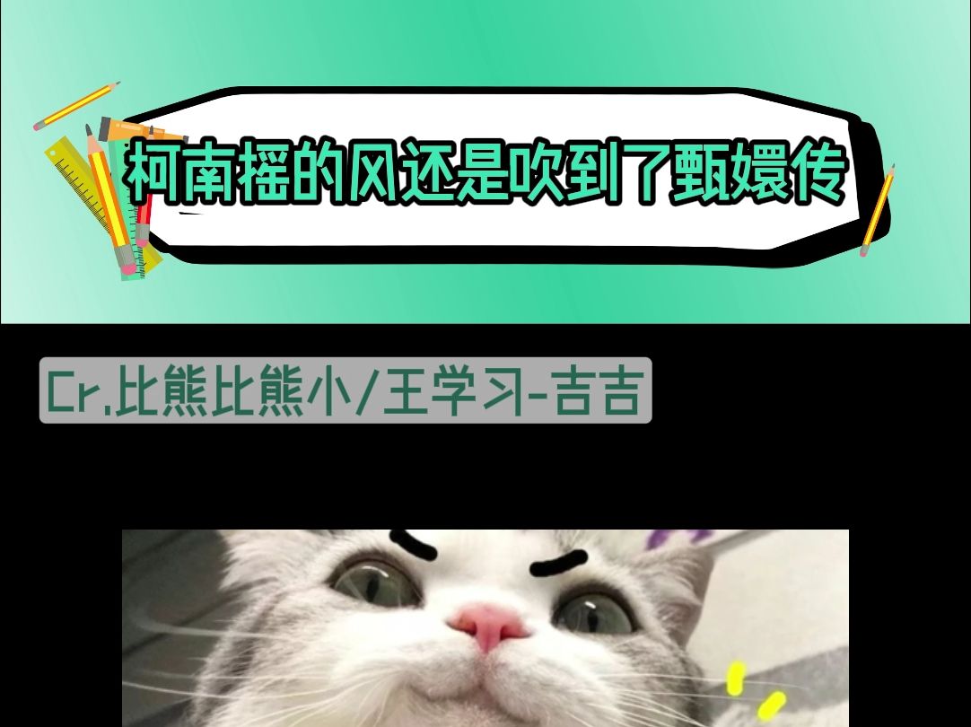 柯南摇的风还是吹到了甄嬛传哔哩哔哩bilibili