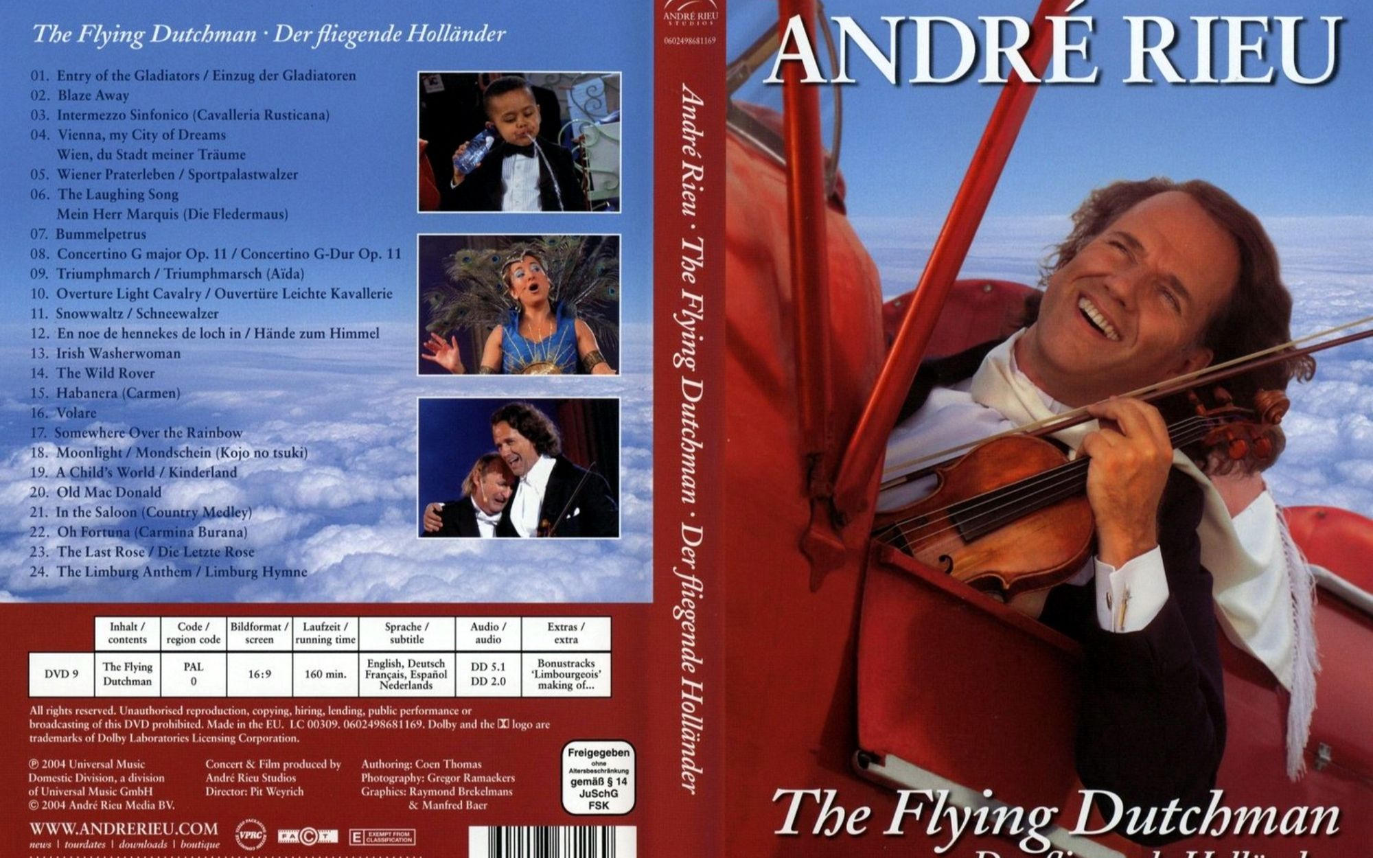 安德烈 瑞欧Andre Rieu  Flying Dutchman 2004哔哩哔哩bilibili