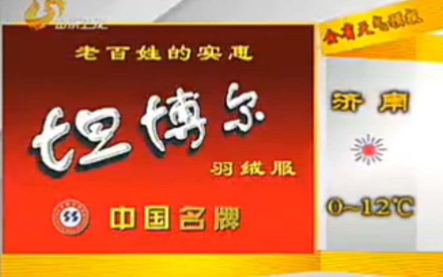 【广播电视/天气预报】山东卫视《天气预报》2008年11月19日哔哩哔哩bilibili