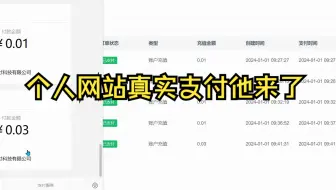 个人网站真实支付收款他来了