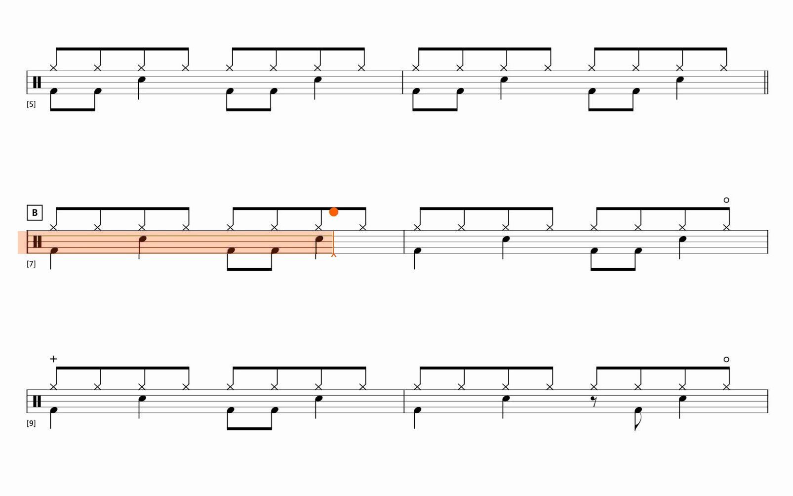 【rockschool 架子鼓】grade1- in the midnight hour 书本动态鼓谱