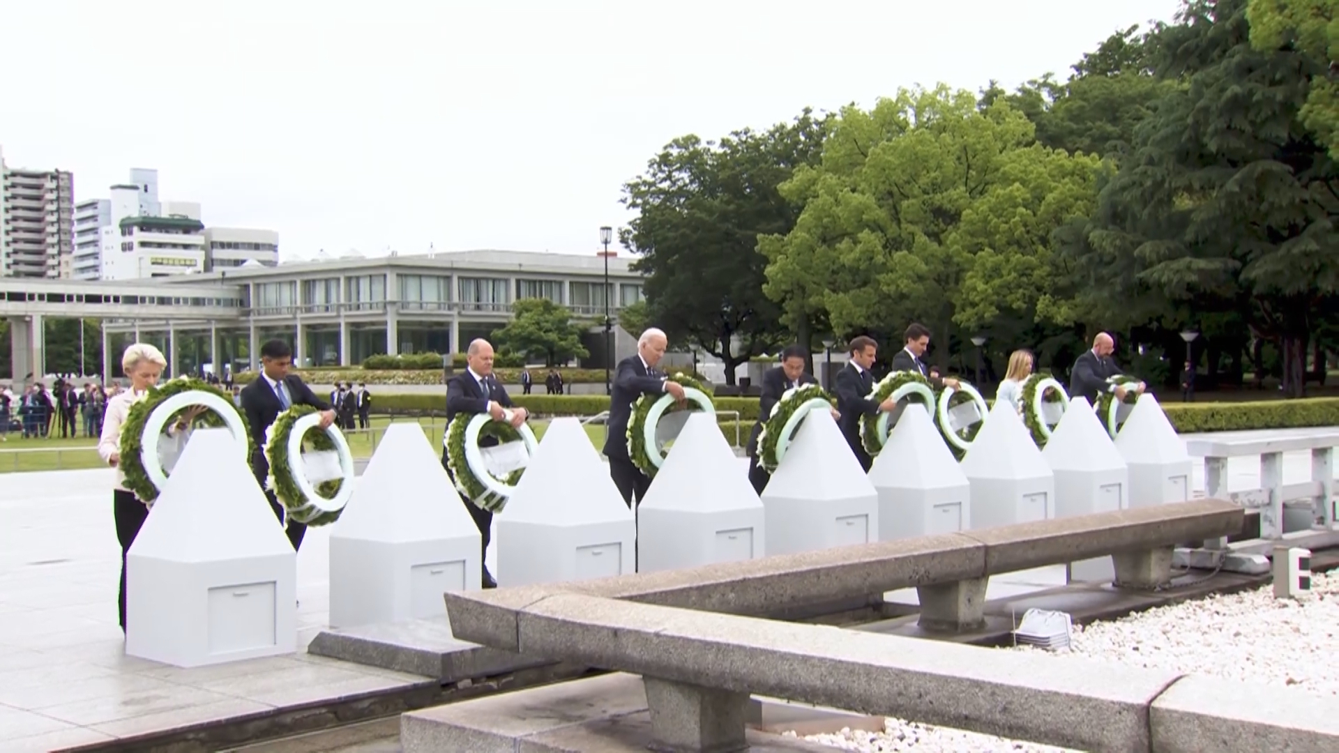 [图]G7峰会开幕 领导人首次共同造访广岛核爆纪念馆