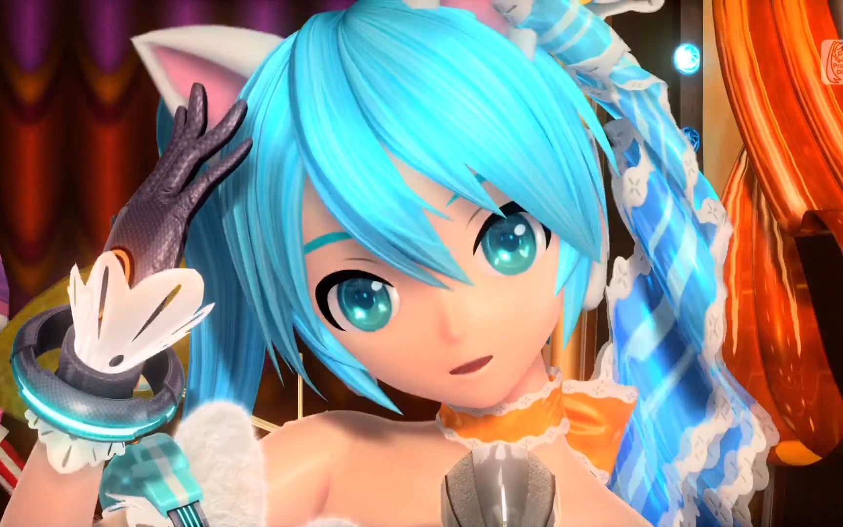 白丝猫耳公主【ps4 ft】cat food【初音未来 橙花公主 猫耳】pv_哔哩