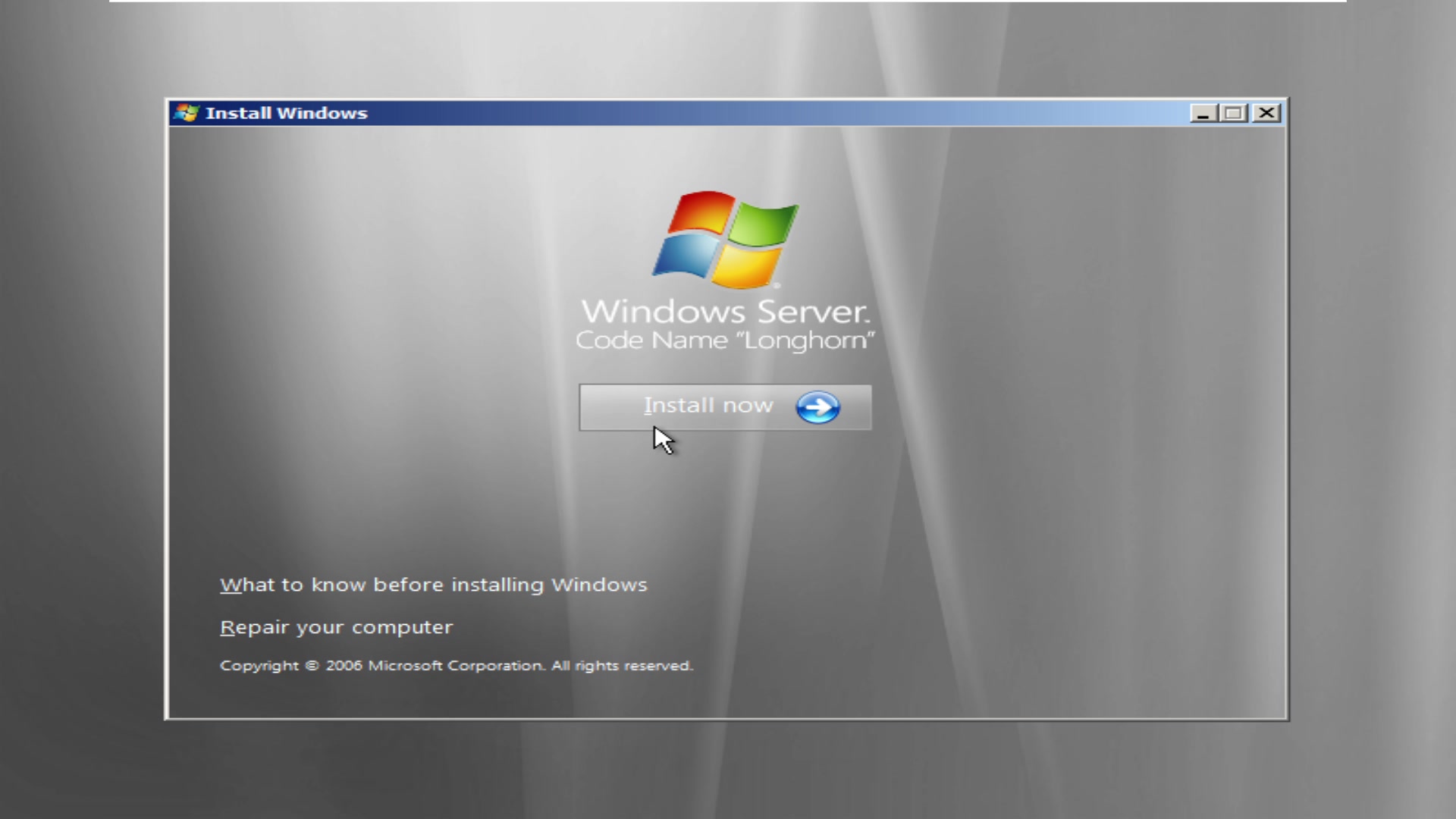 windows web server 2008 beta 3 build 6001.16497 安装