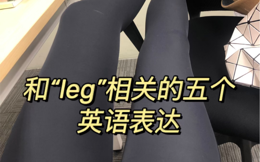 学英语噜|和leg相关的五个英语表达哔哩哔哩bilibili