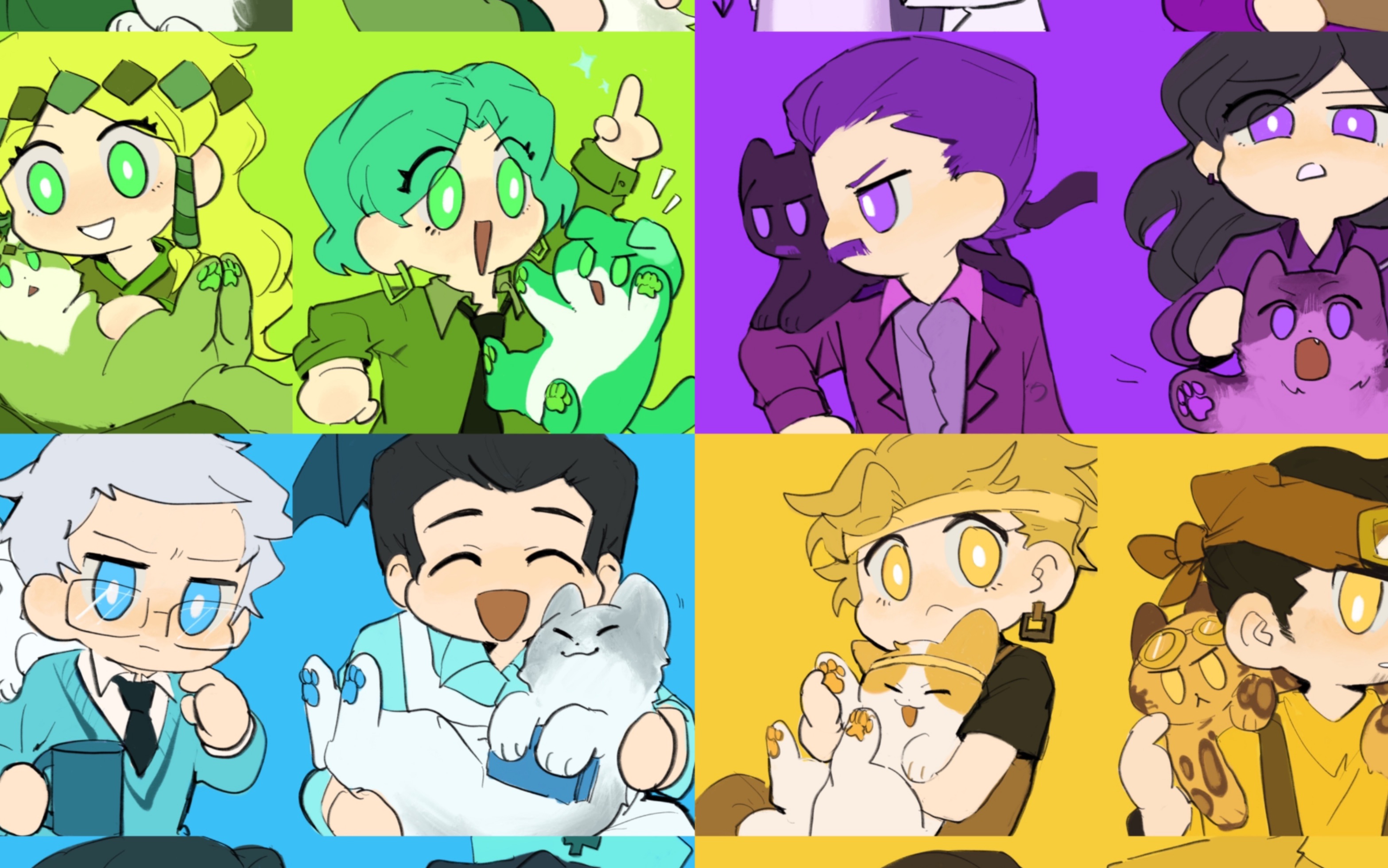 【16p同人】mbti与猫猫们!的绘画过程_哔哩哔哩_bilibili