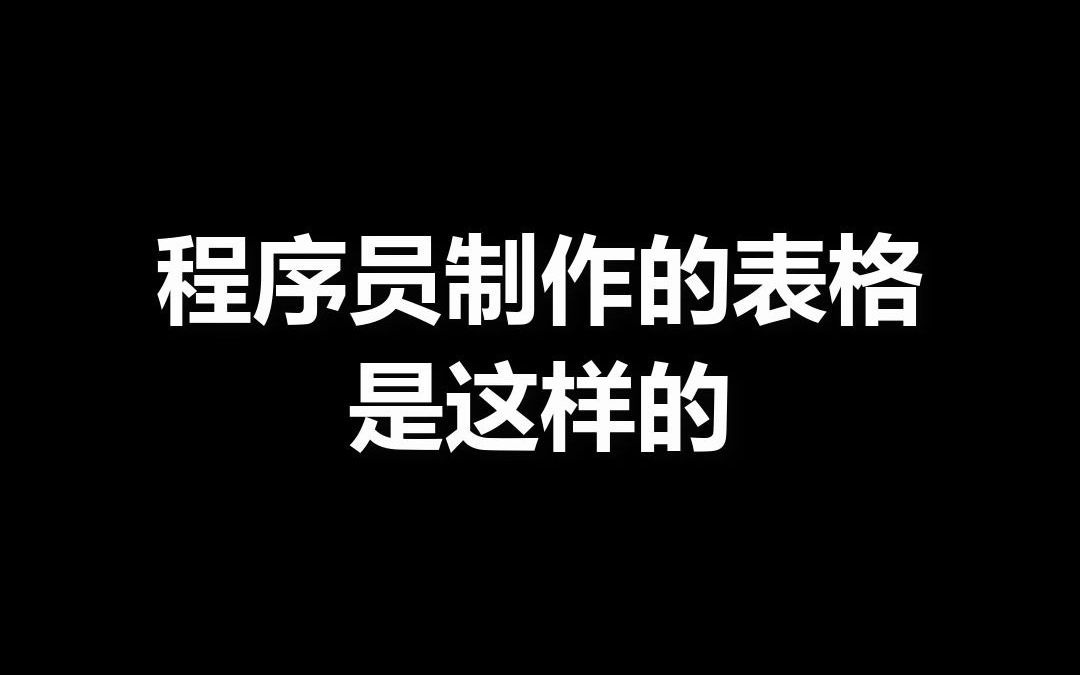 代码做的表格 还可以把!哔哩哔哩bilibili