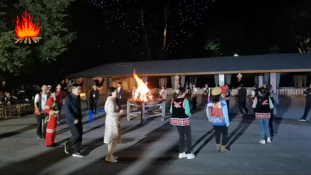 出入大理苍山的绝壁要隘74漾濞石门关 民族团结篝火晚会嗨起来