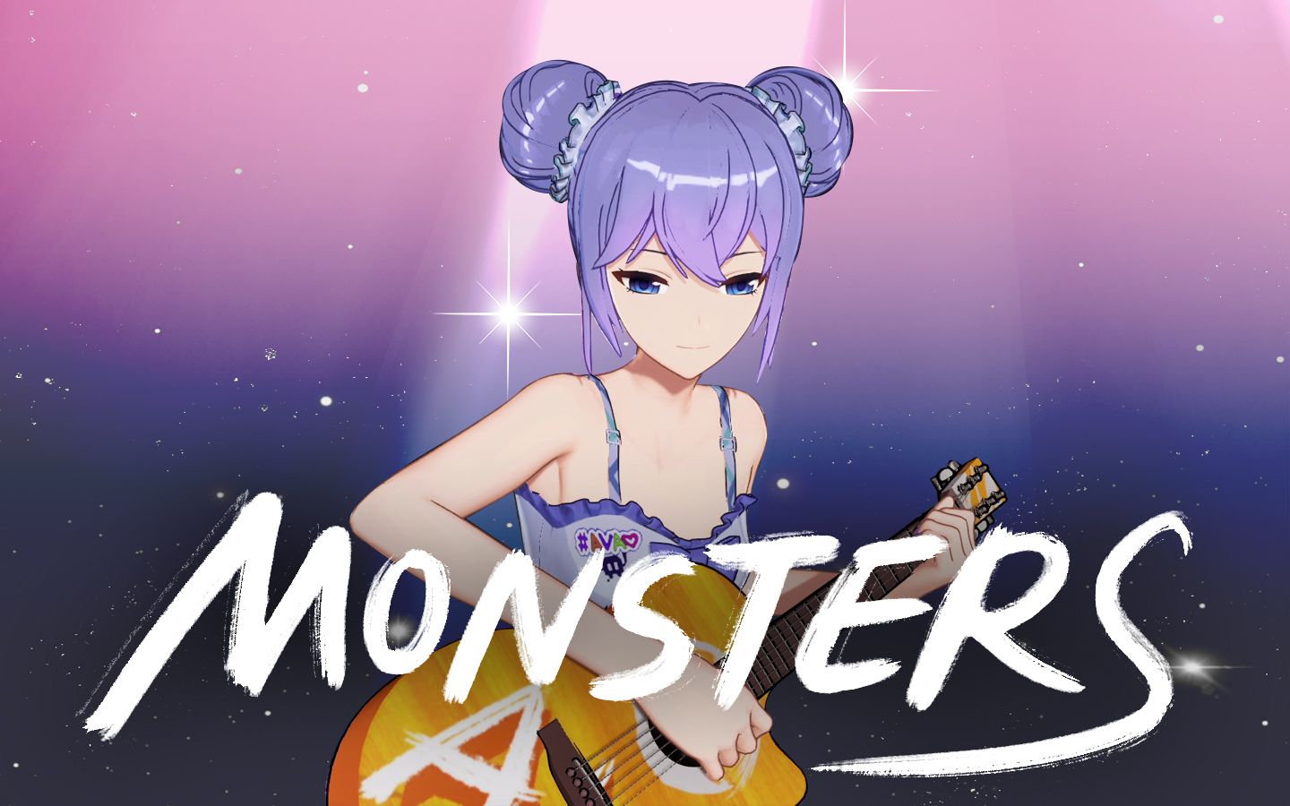 [图]【弹唱】向晚 ❤《MONSTERS》（直播剪辑）