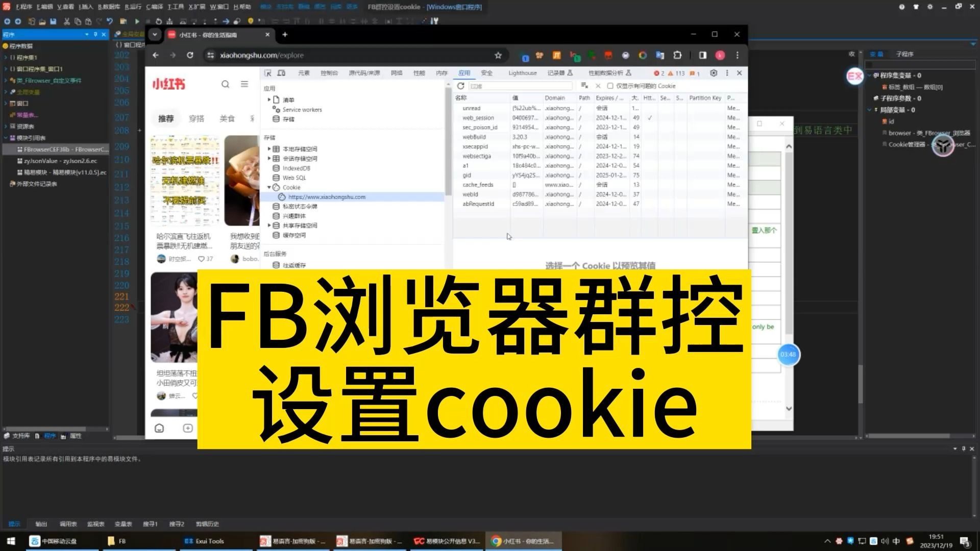 FBrowserCEF3lib浏览器群控填表之设置cookie哔哩哔哩bilibili