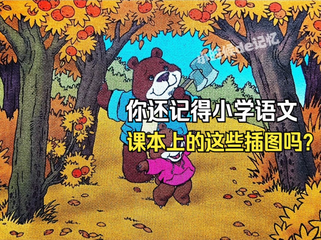 你还记得小学语文课本上的这些插图吗?哔哩哔哩bilibili