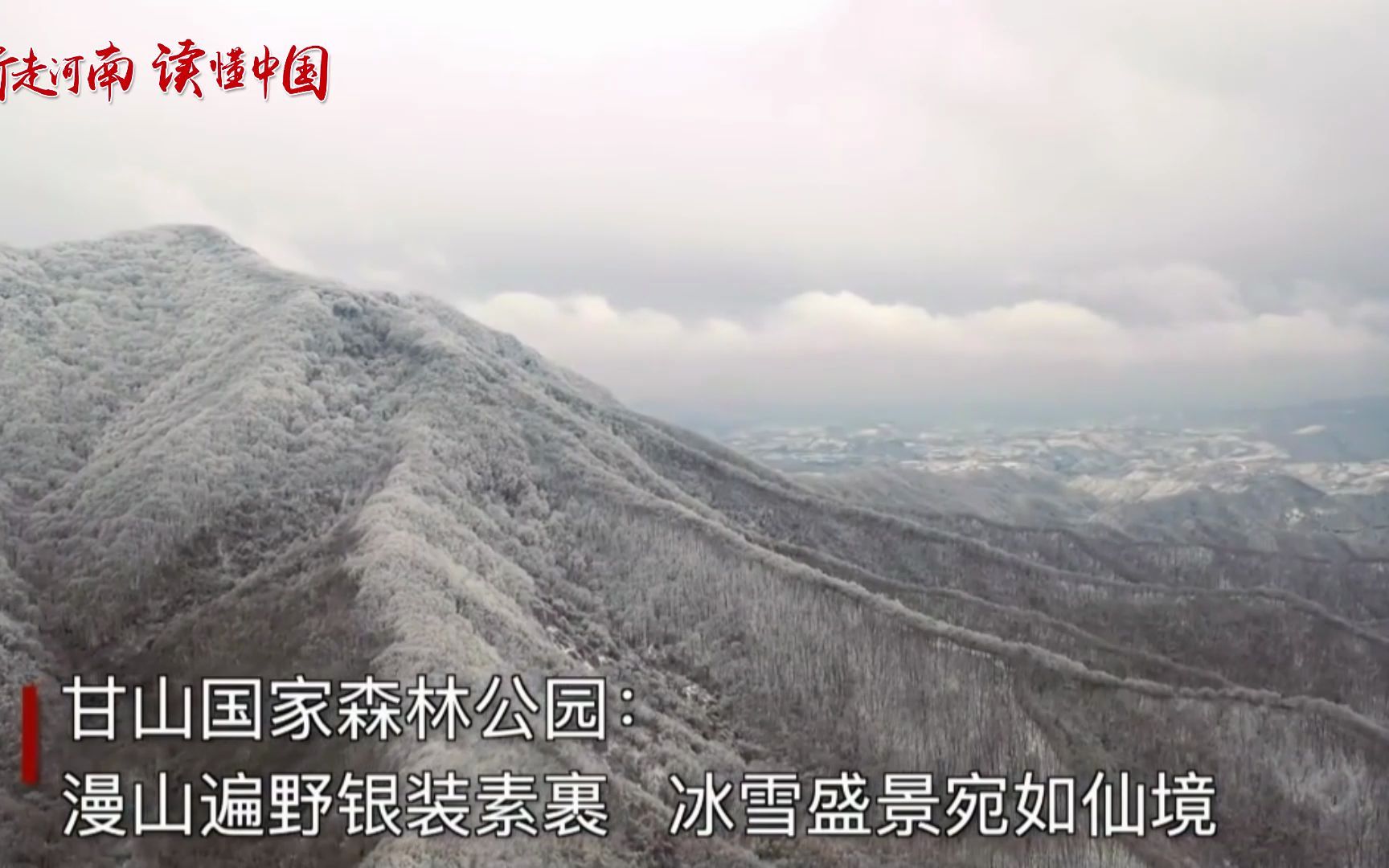 [图]行走河南·读懂中国 | 甘山国家森林公园：漫山遍野银装素裹，冰雪盛景宛如仙境。