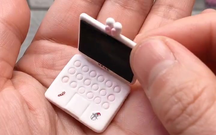 迷你笔记本电脑套装 想要吗!粘土手工