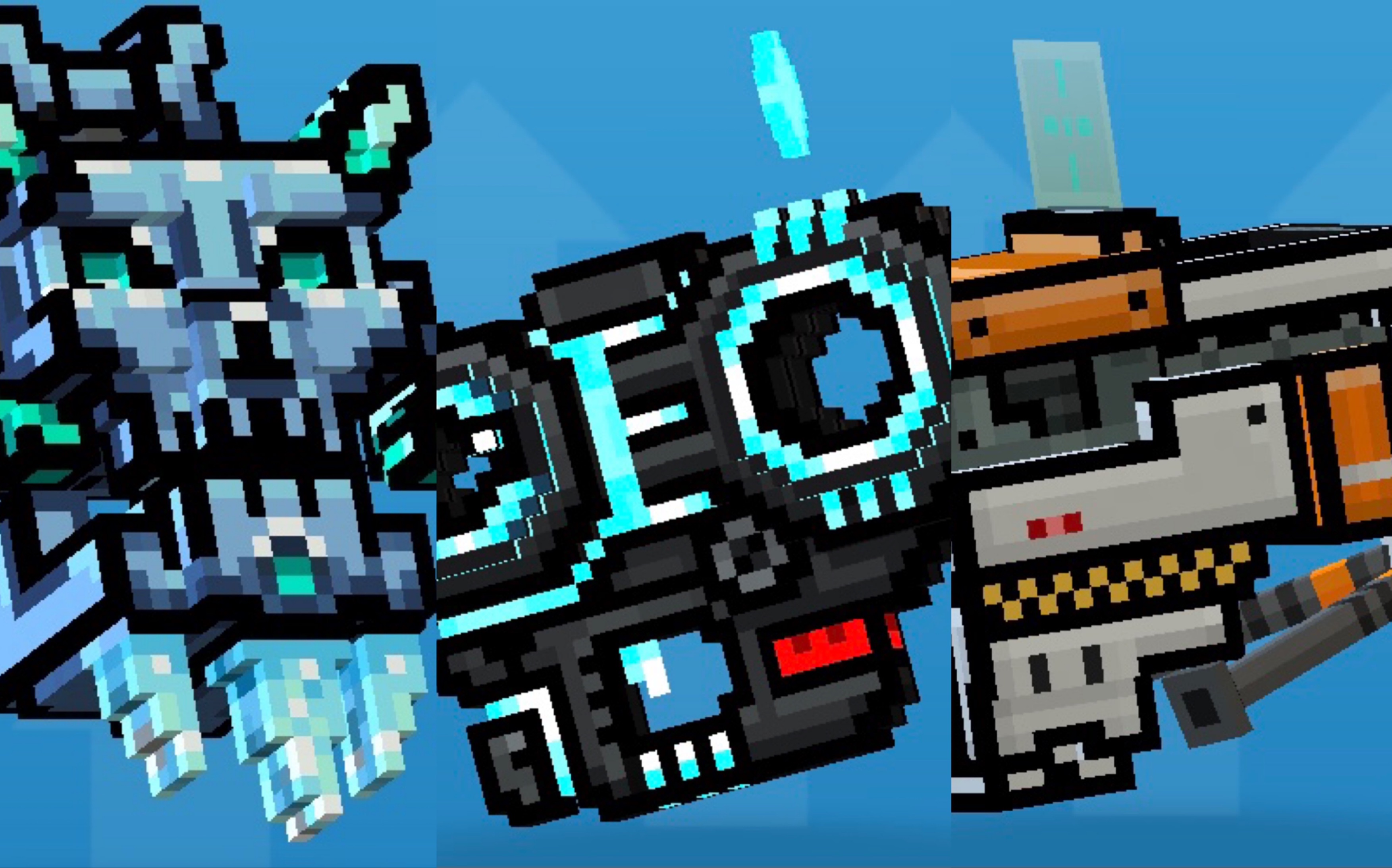 【pixel gun 3d】三切一槍