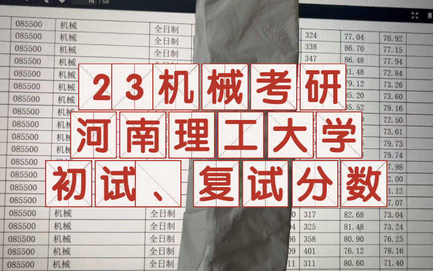 23机械考研河南理工大学初试、复试分数哔哩哔哩bilibili