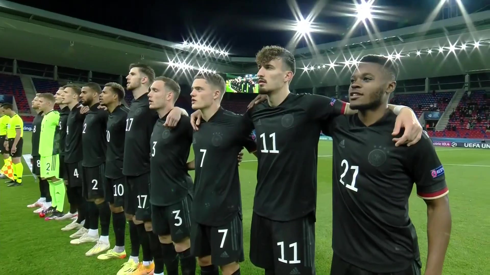 哇哈体育2021年u21欧青赛四分之一决赛丹麦vs德国20210531