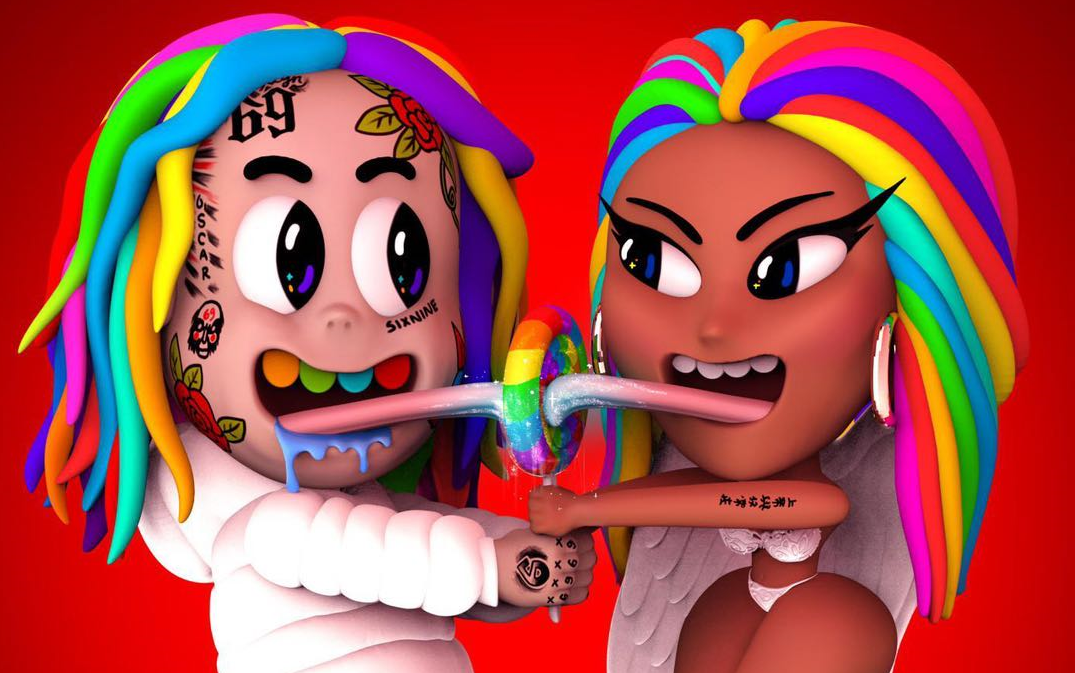6ix9ine&nicki minaj 新歌《trollz》