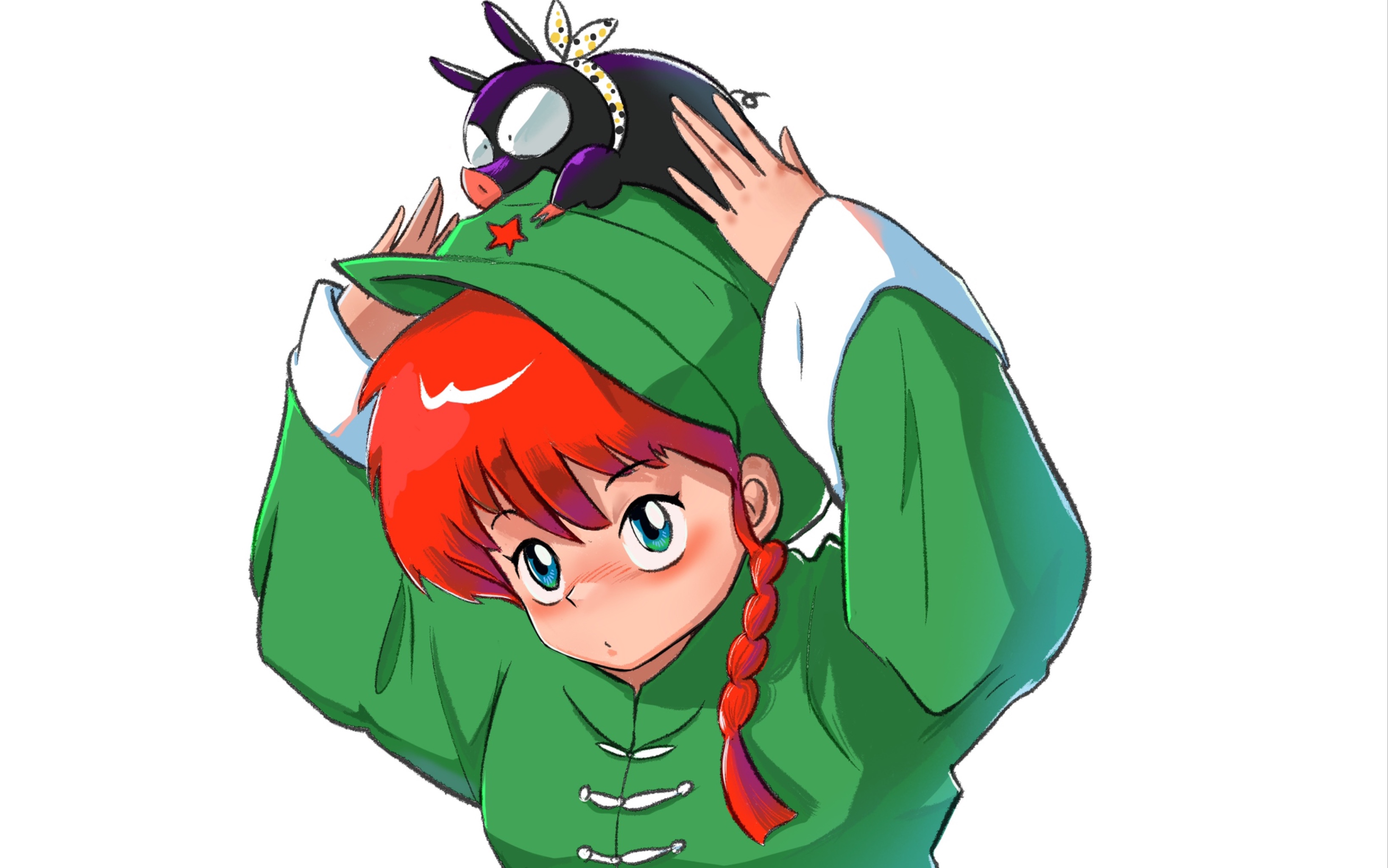 【procreate教程】乱马1/2精修细节版