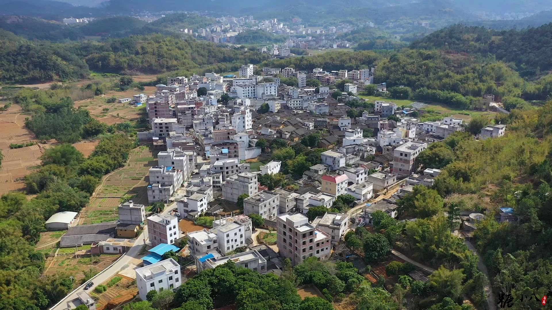 航拍岑溪市马路镇大和村!