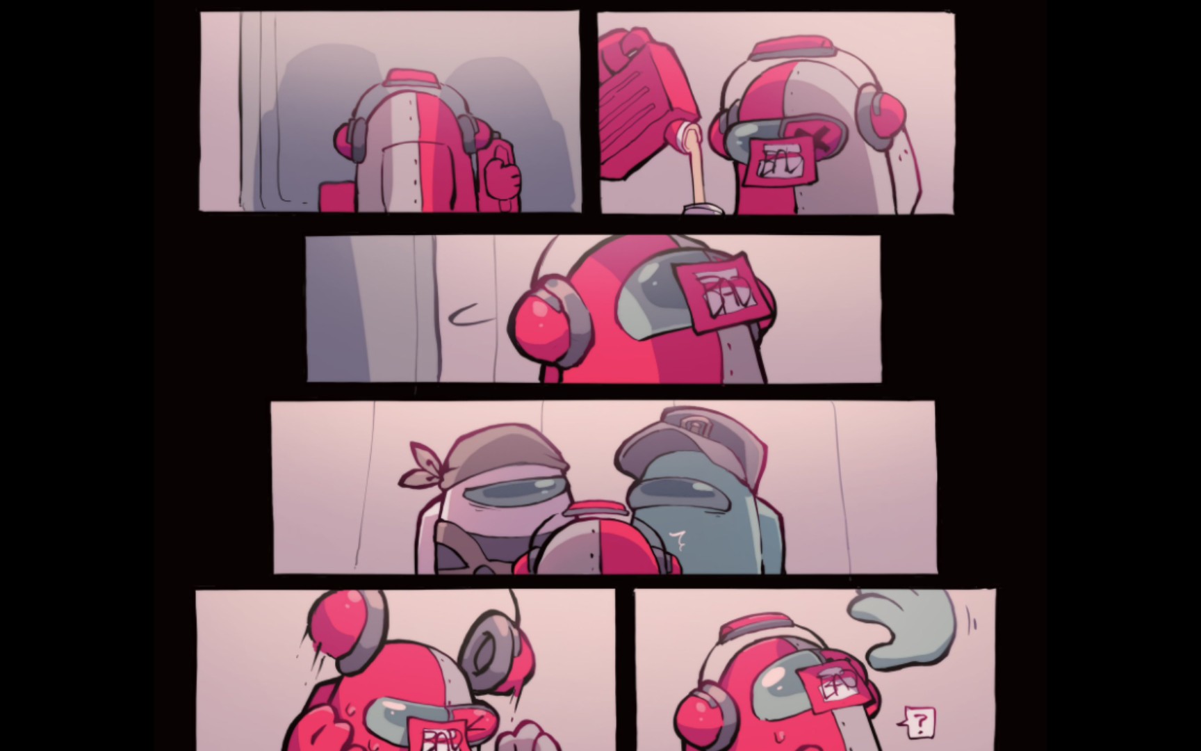 【twitter搬运/原作者ザキ】amongus动漫同人漫画