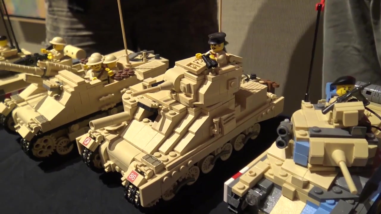 上百个乐高二战作战坦克车辆moc作品