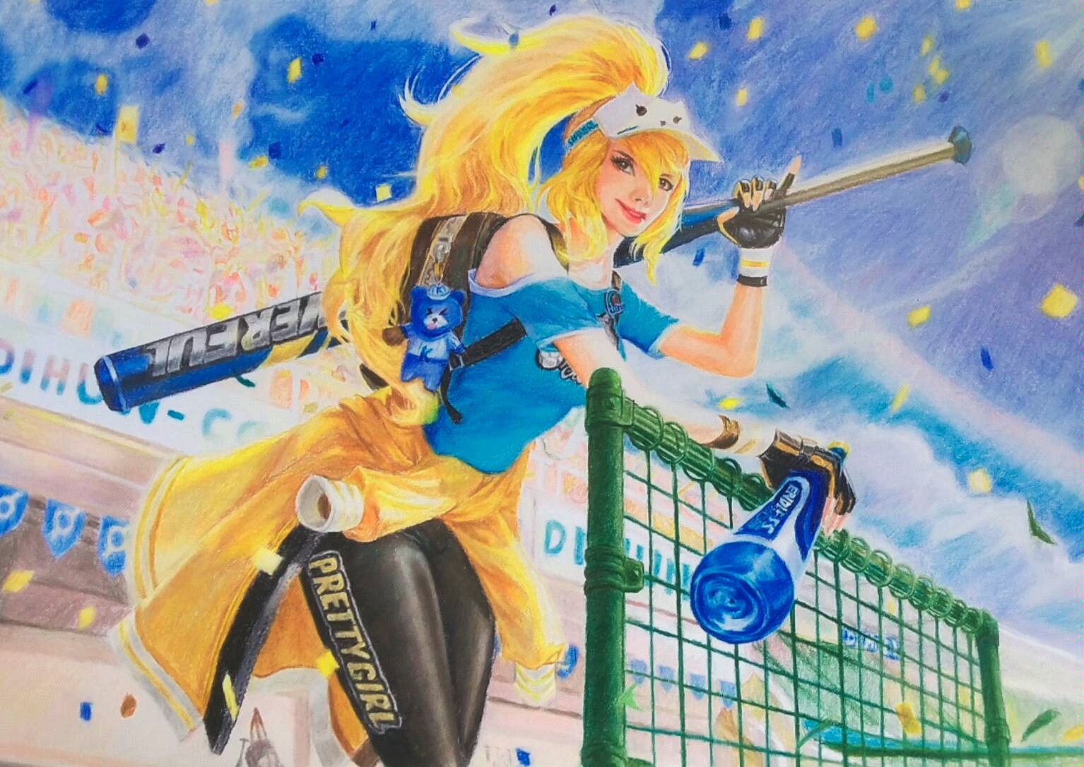 彩铅手绘花木兰青春决赛季_哔哩哔哩 (゜-゜)つロ 干杯~-bilibili