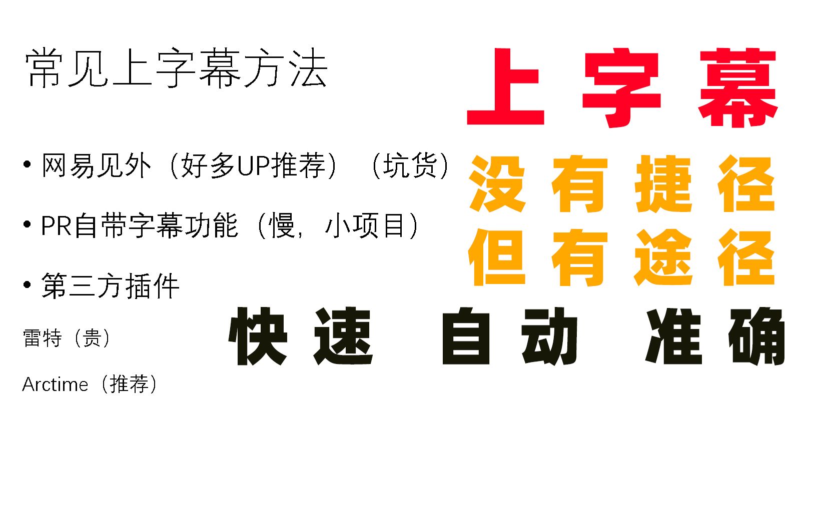 真正好用的上字幕快速方法 | 别用见外和PS导出图片了 | Arctime语音识别、自动节拍、告别繁琐手打哔哩哔哩bilibili