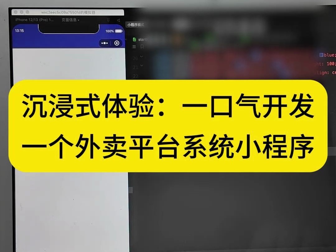 沉浸式体验:一口气开发一个外卖平台系统小程序#小程序开发 #APP开发 #软件开发 #外卖平台小程序哔哩哔哩bilibili