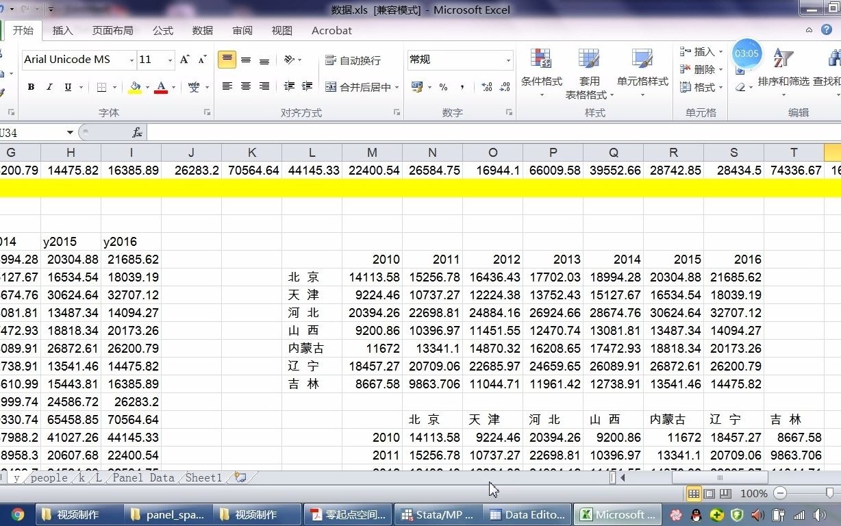 0002.0 经管类论文扫盲公开课——之面板数据导入Stata软件哔哩哔哩bilibili