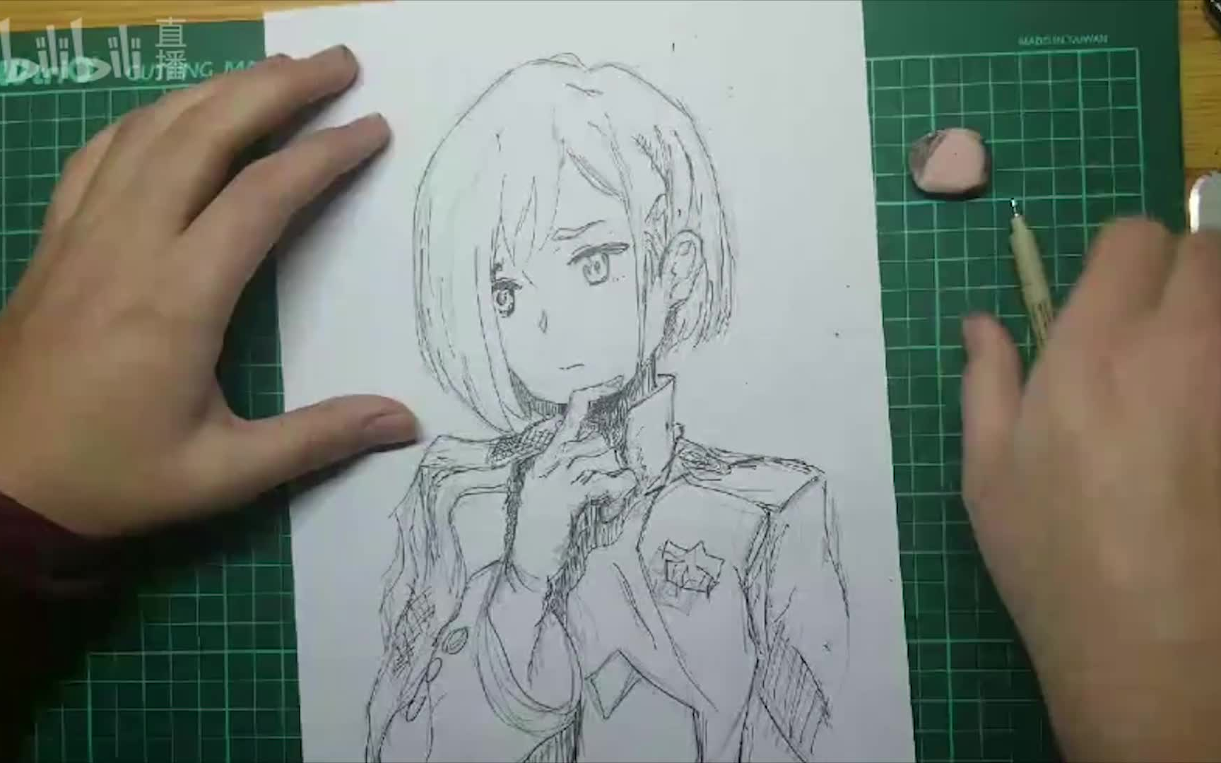 绘画过程用40分钟速绘国家队莓你是我的darling么darlinginthefranxx