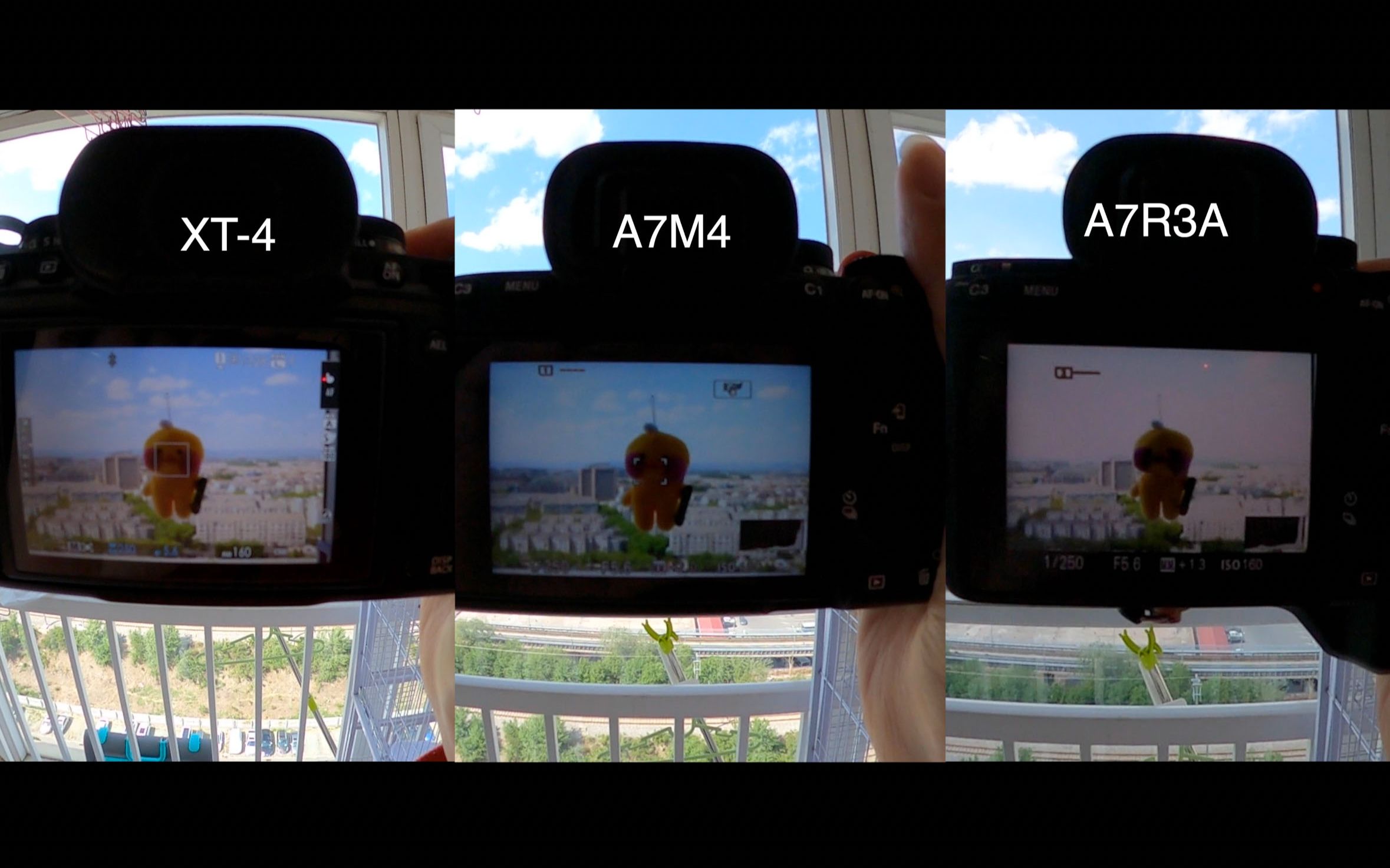 索尼a7m4屏幕和a7r3a和xt4比效果到底怎样