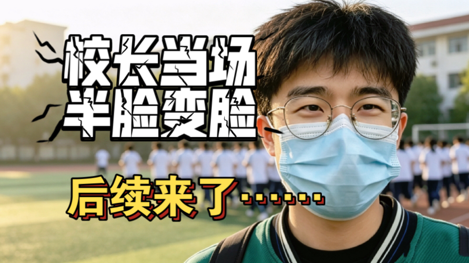00后班主任被校长当成学生抓出来罚站后续，尴尬又镇定的表情才是老戏骨