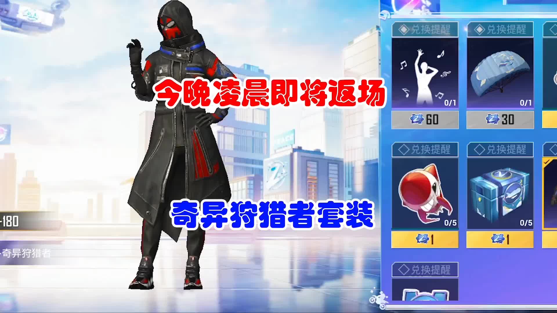 今晚凌晨即将返场,奇异狩猎者套装!